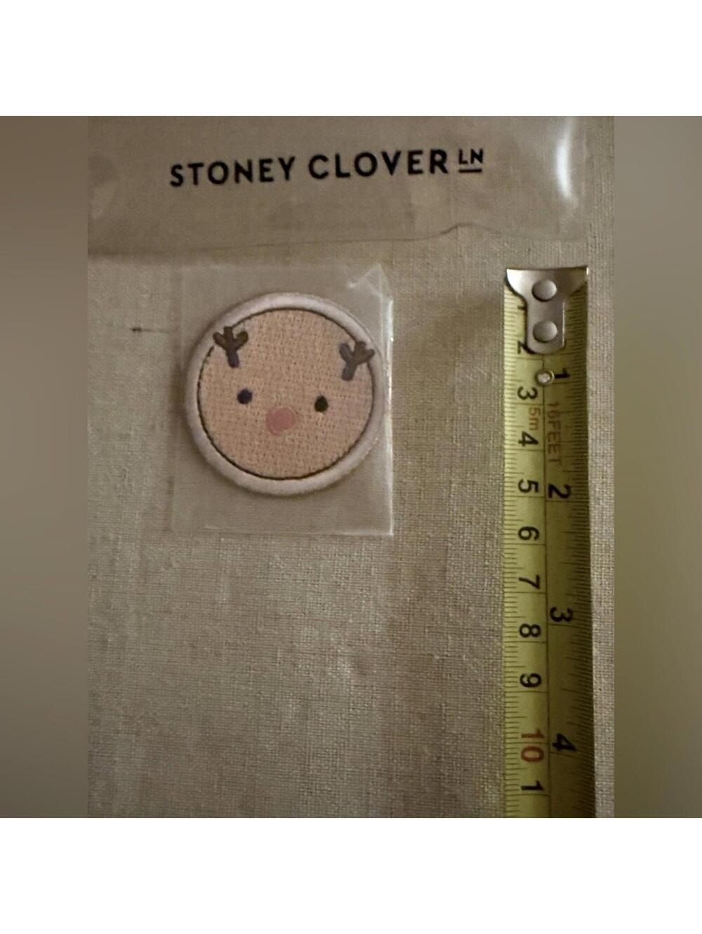 Stoney Clover Lane Embroidered Holiday Reindeer Patch NWT